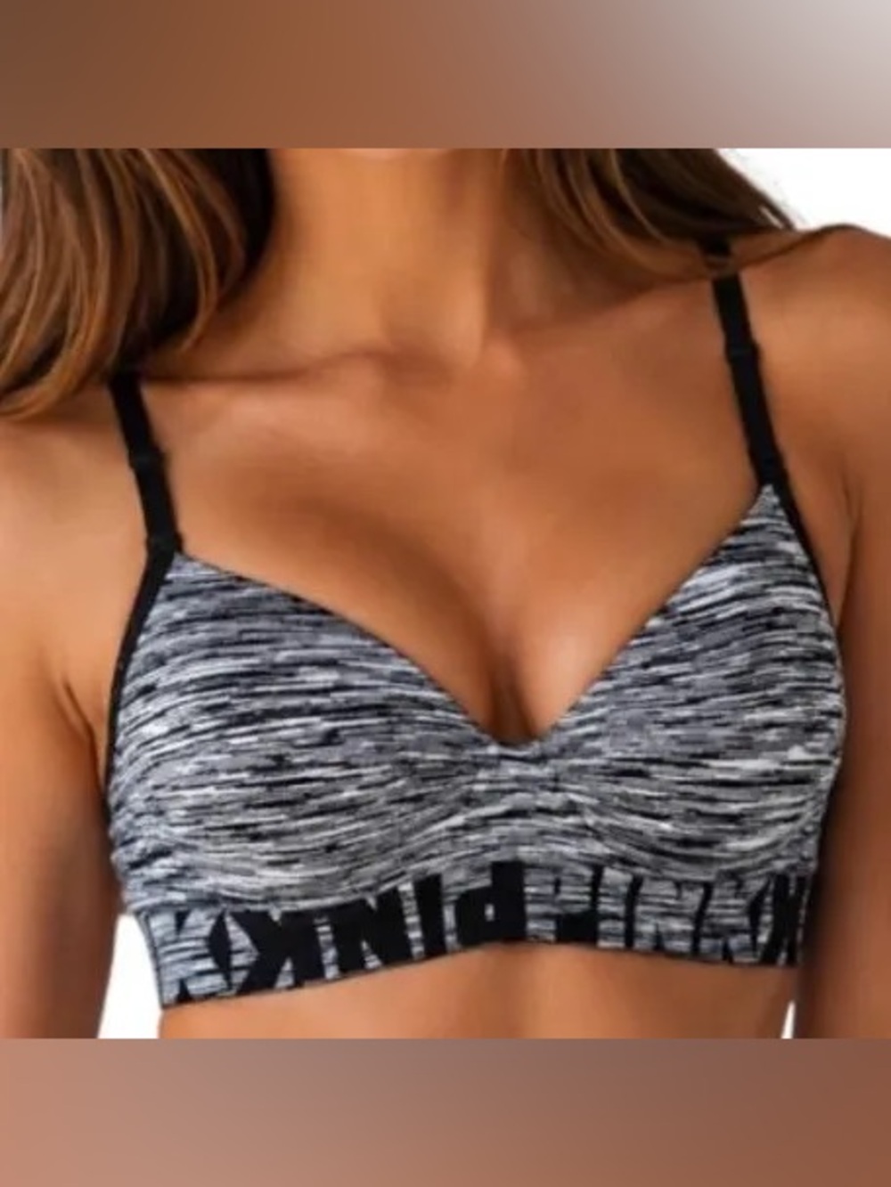 Victoria’s Secret PINK Lightly Lined Gray Bralette